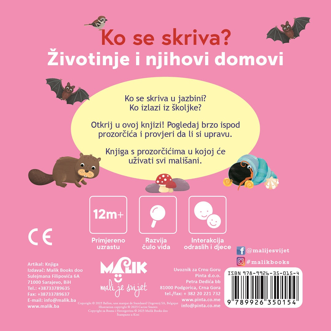 Ko se skriva? Životinje i njihovi domovi