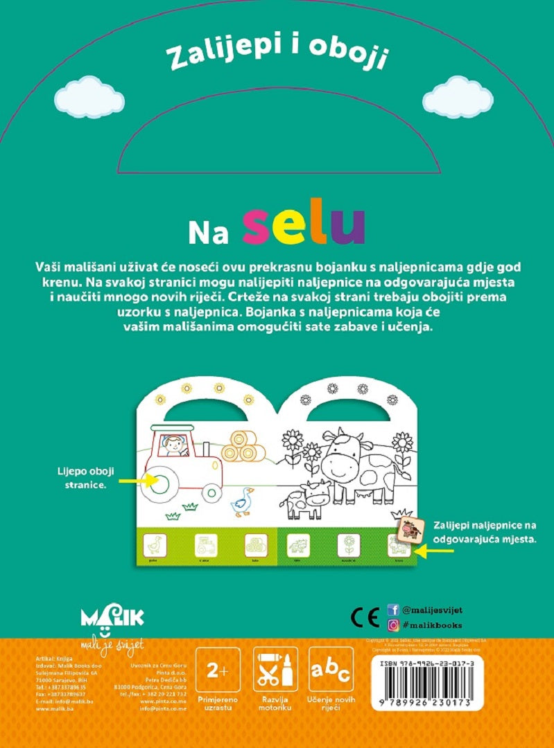 Zalijepi i oboji, bajke (dob 3+)