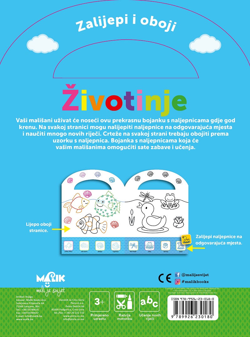 Zalijepi i oboji, bajke (dob 3+)